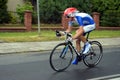 Ndividual time trial, polish championships in road cycling Royalty Free Stock Photo